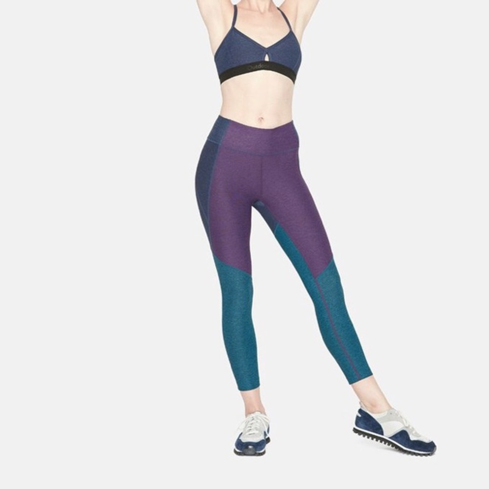 Outdoor Voices 3/4 Tri Tone Leggings Sz S